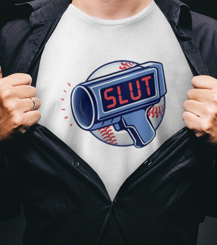 Slut Radar Baseball Humor T-Shirt