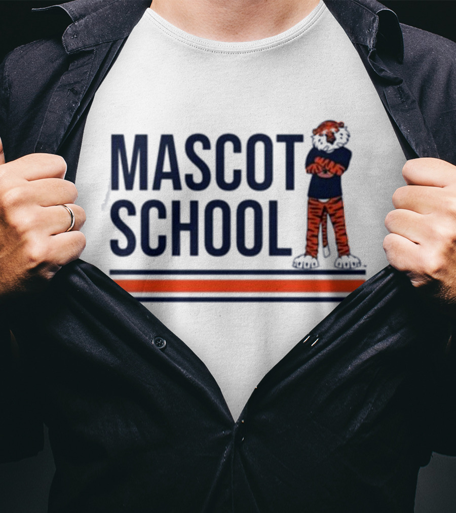 Mascot School Stampauburn Tiger Stripes T-Shirt