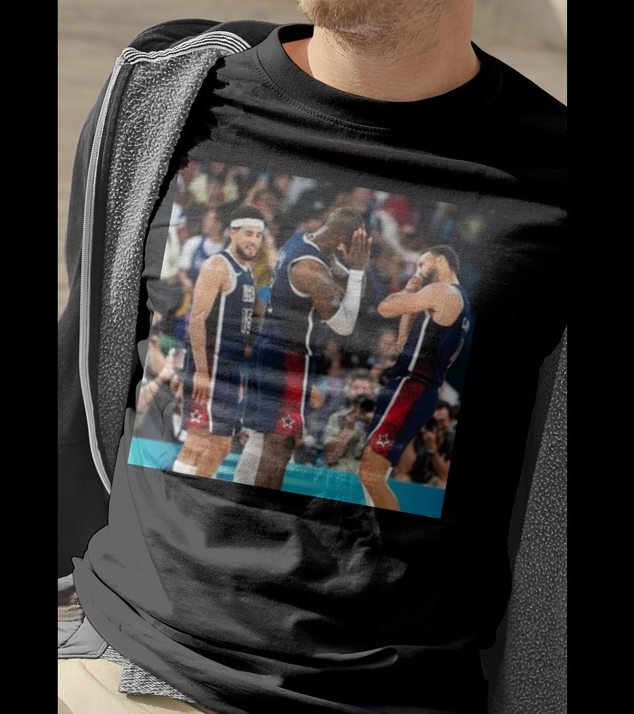 Stephen Curry Lebron James Night Night USA Basketball Olympic Paris T-Shirt