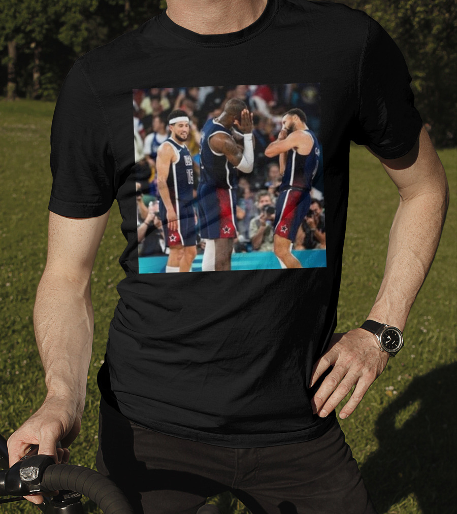 Stephen Curry Lebron James Night Night USA Basketball Olympic Paris T-Shirt