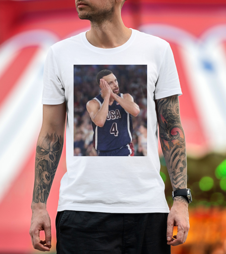 Stephen Curry USA Basketball Night Night Take Home The Gold Olympic Paris T-Shirt