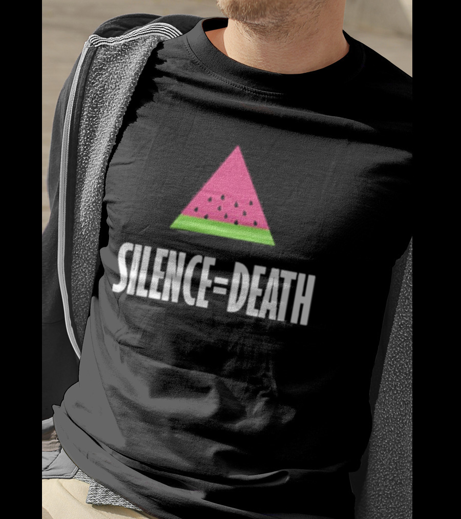 Silence Equals Death Watermelon Triangle T-Shirt