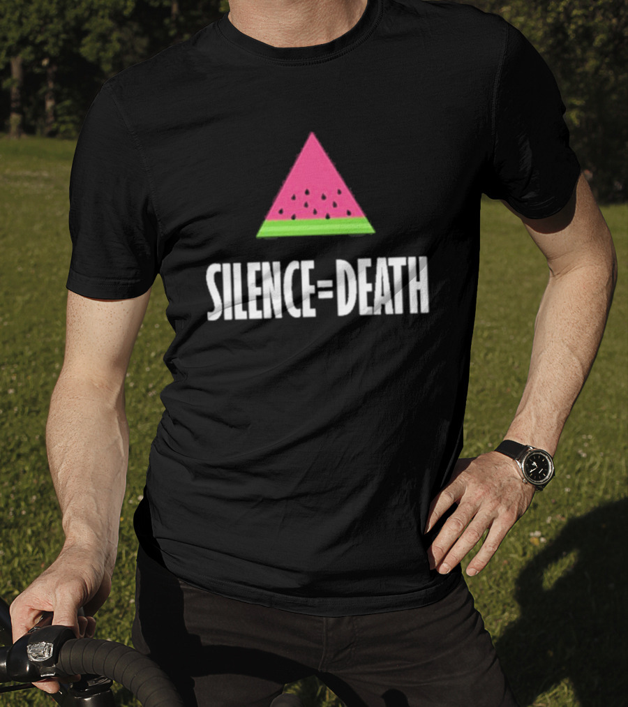 Silence Equals Death Watermelon Triangle T-Shirt