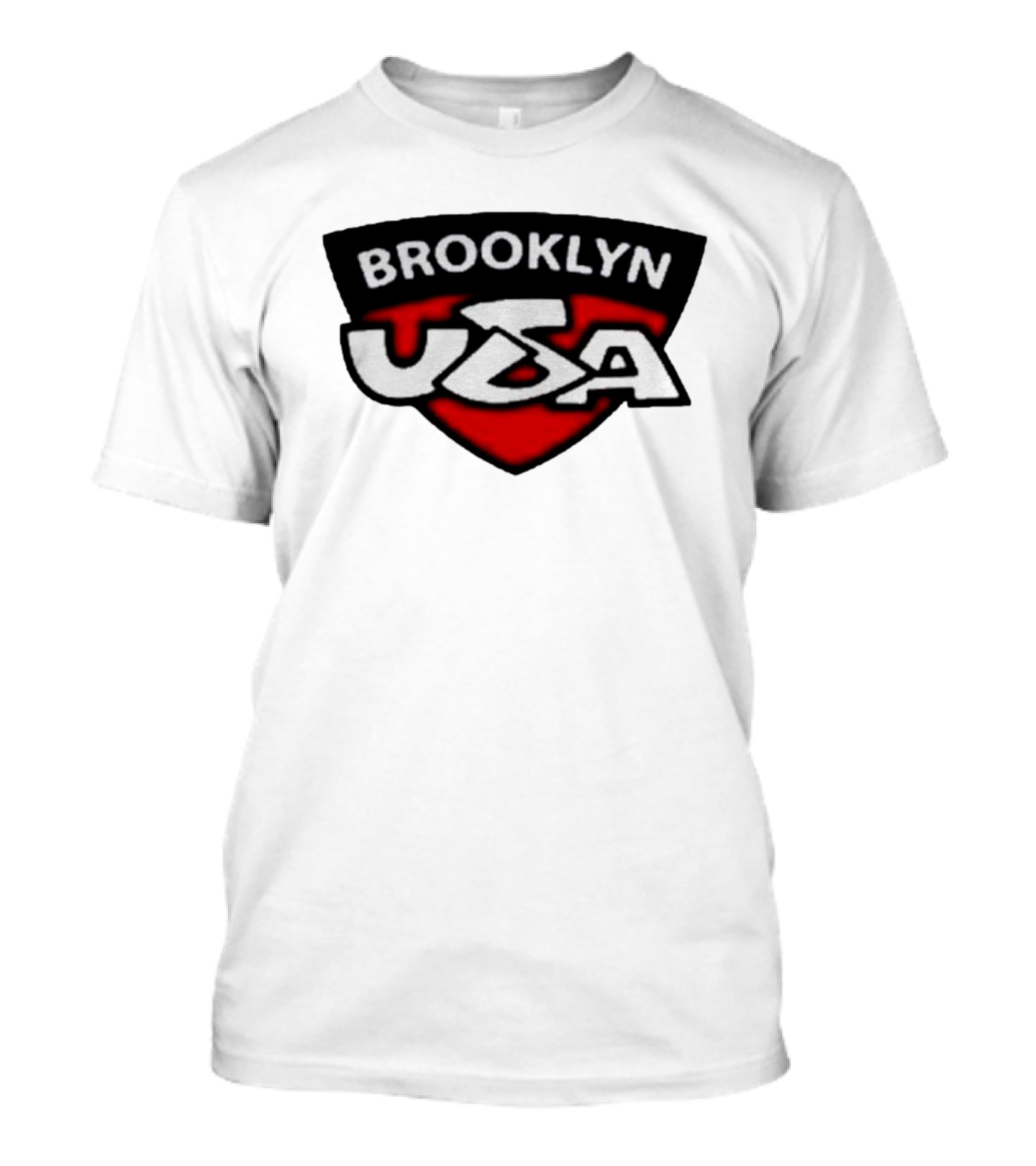 Brooklyn USA Red Black Shield Emblem T-Shirt