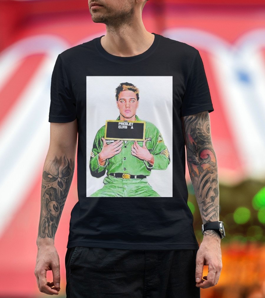Elvis Presley Army Photo 1960 T-Shirt