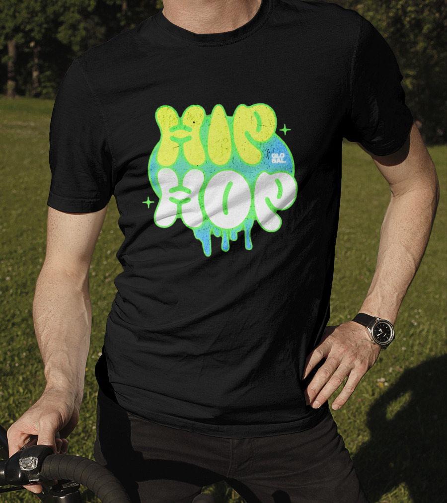 HIP HOP GLOBAL Drip Style Graffiti T-Shirt
