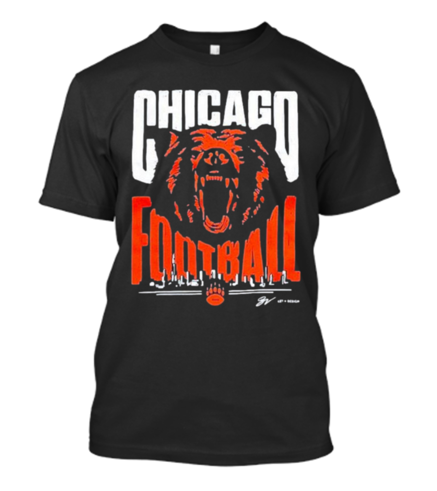 Chicago Football Bear Roar T-Shirt