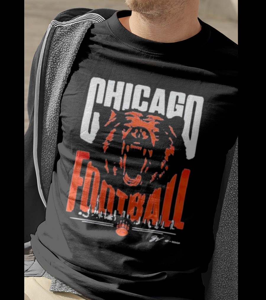 Chicago Football Bear Roar T-Shirt