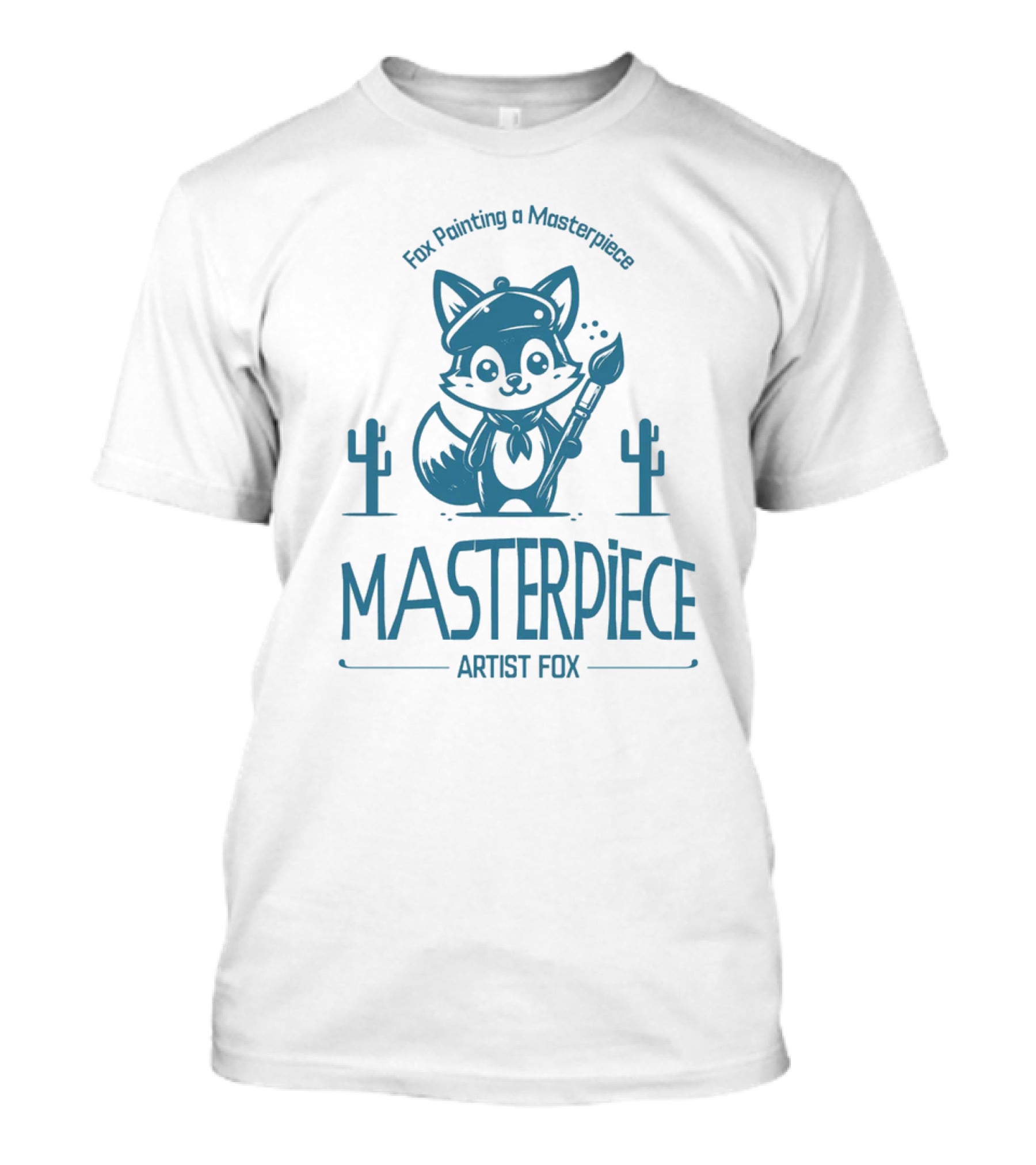 Fox Painting A Masterpiece Artist Fox MASTERPiECE T-Shirt