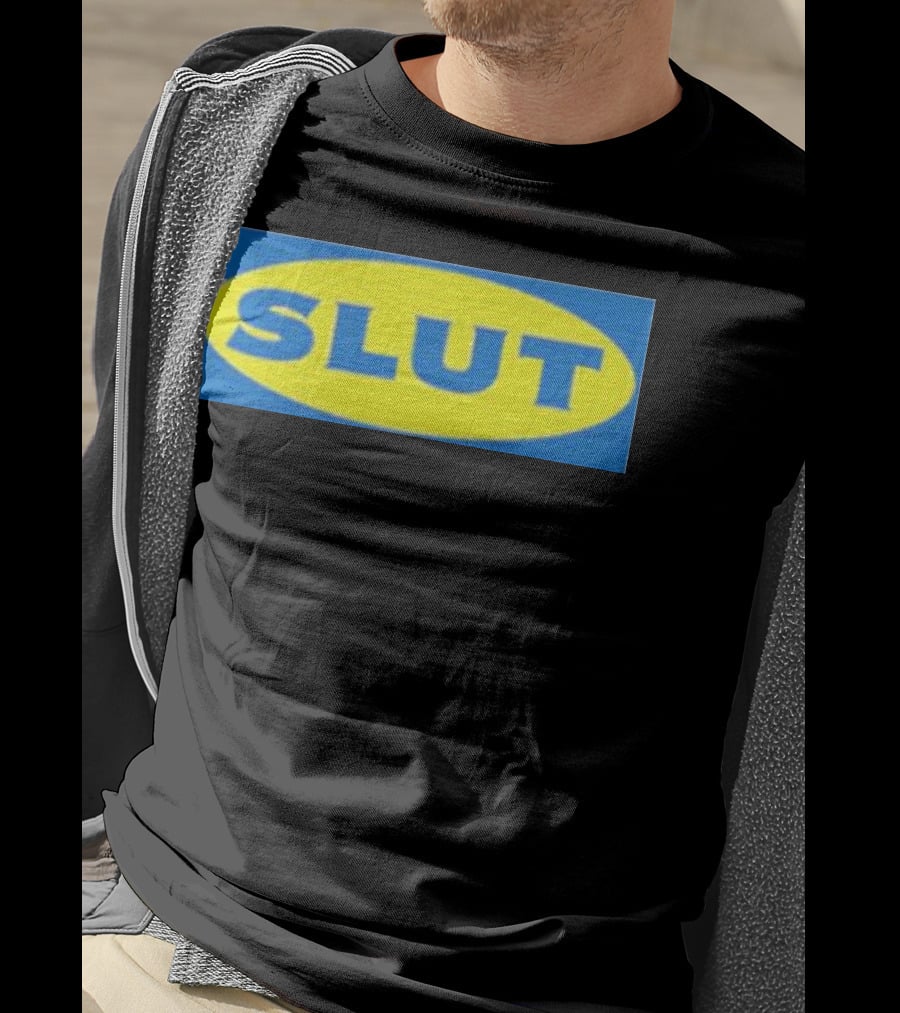 SLUT Parody Of Swedish Iconic Branding T-Shirt
