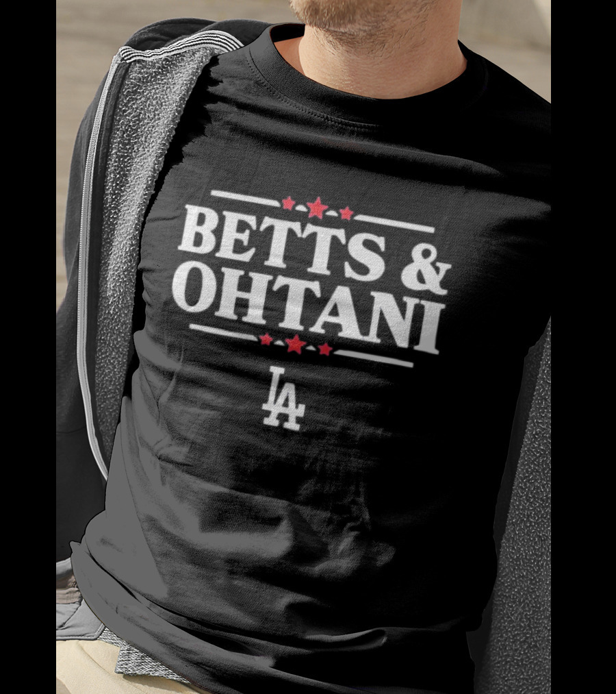 BETTS And OHTANI LA Dodgers Stars T-Shirt