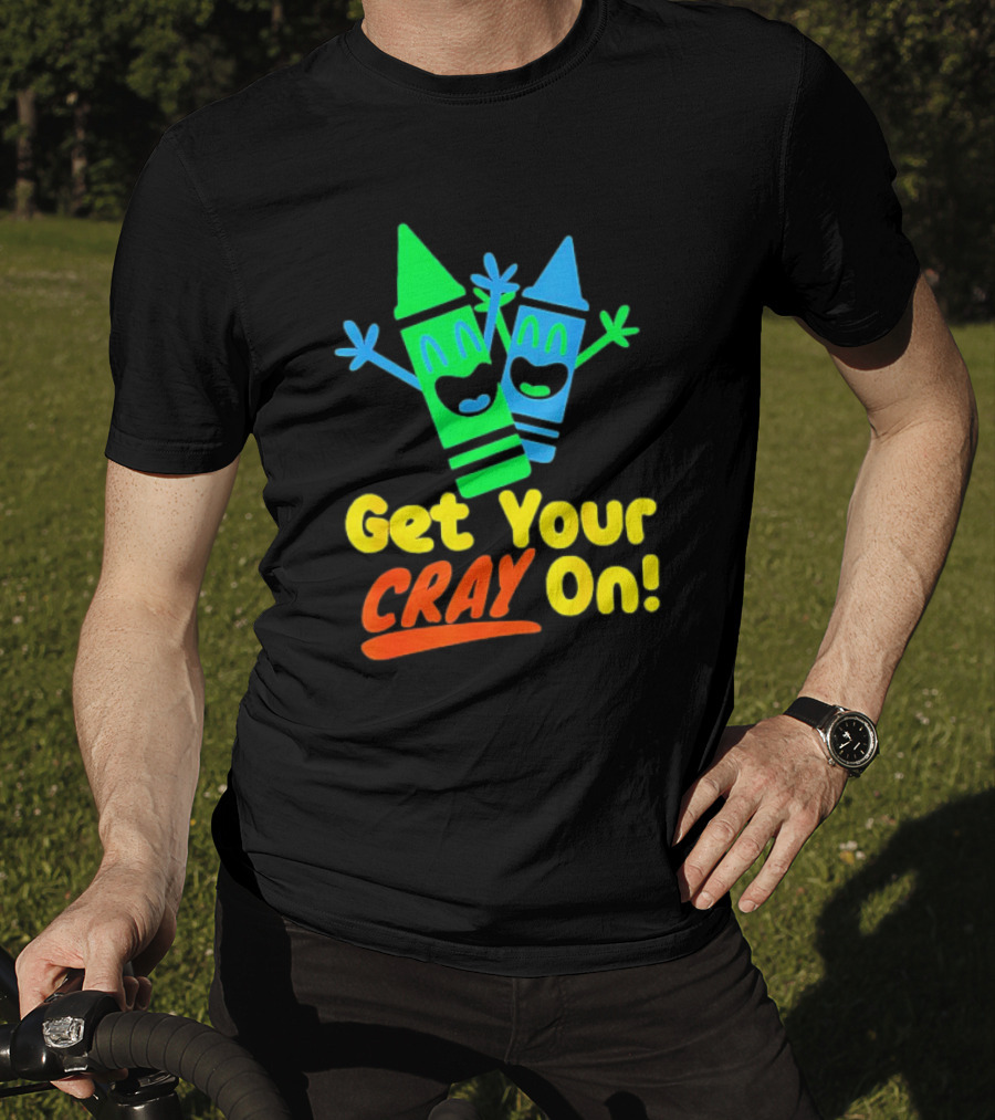 Get Your Cray On With Colorful Crayon Characters T-Shirt