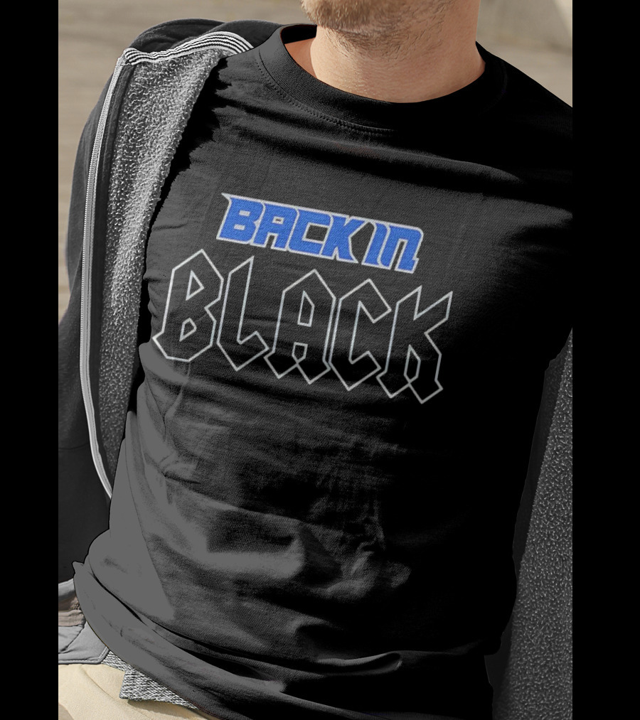 Detroit Lions Back In Black Classic T-Shirt