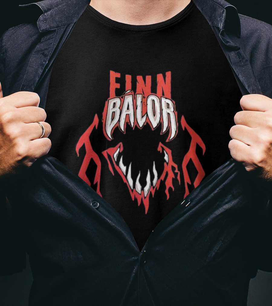 Finn Balor Demon King Jaws Teeth T-Shirt