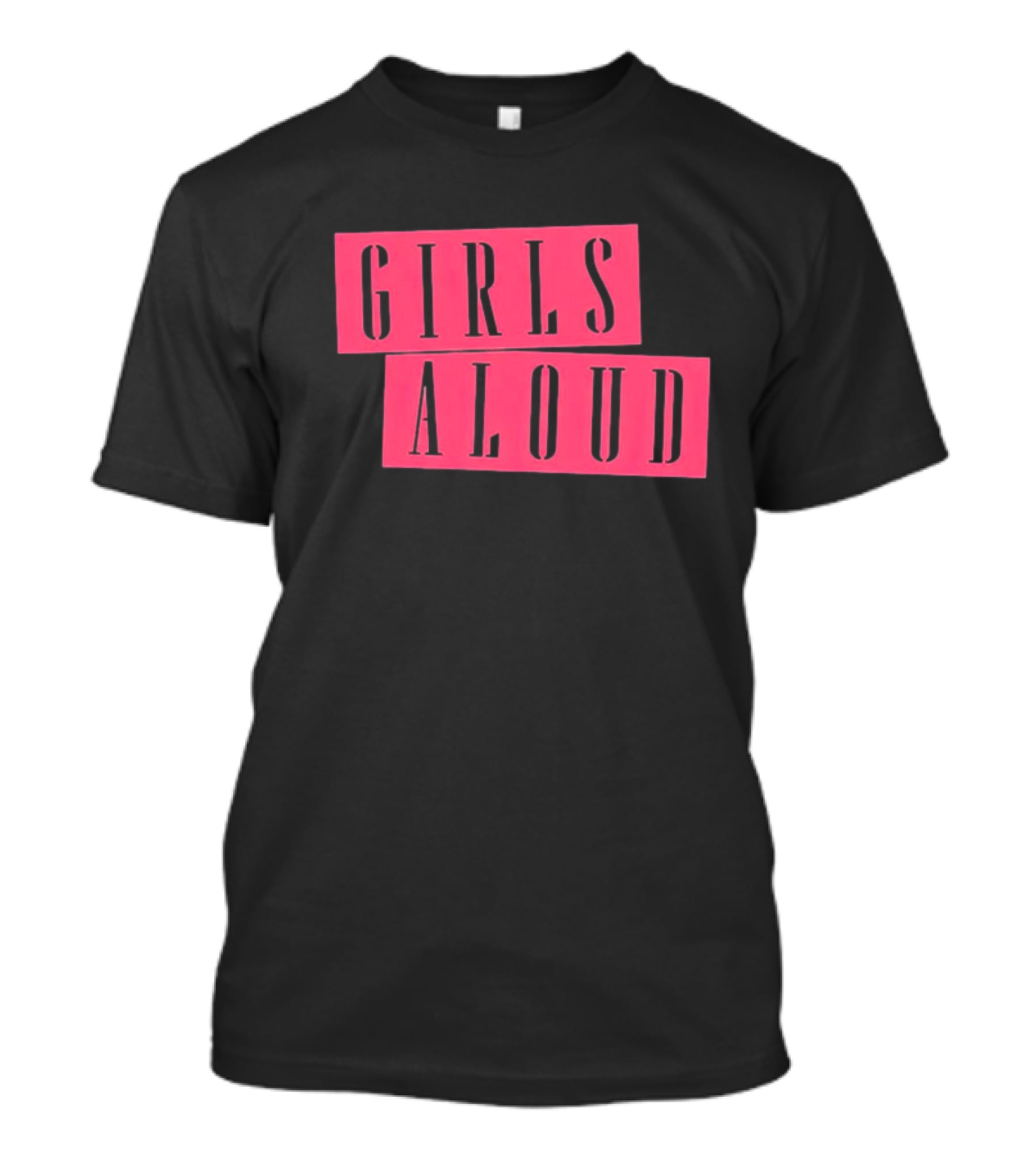 Girls Aloud Retro Stencil Block Text T-Shirt