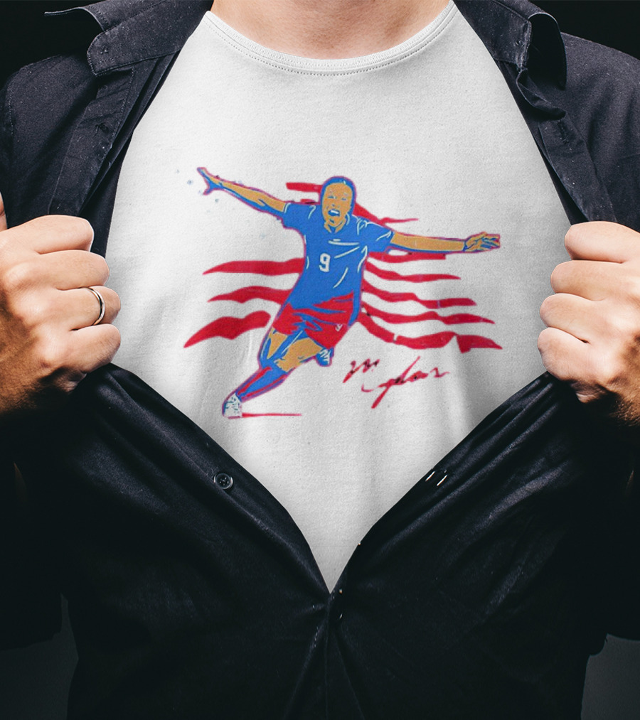 Mallory Swanson Golden Goal USA Soccer Patriotic T-Shirt