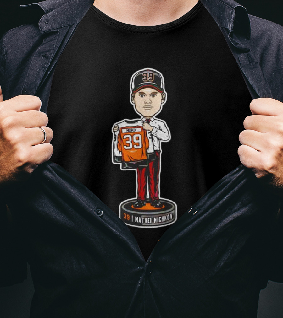 Matvei Michkov 39 Philadelphia Bobble Head Figurine T-Shirt