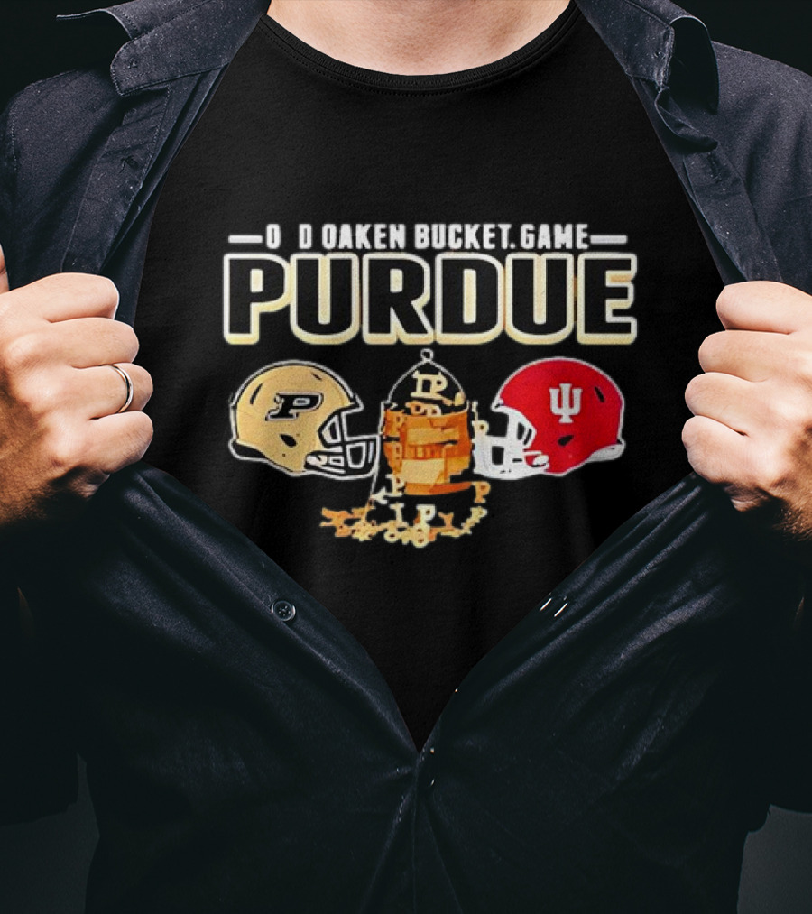 Old Oaken Bucket Game Purdue Boilermakers Indiana Hoosiers Football Rivalry T-Shirt