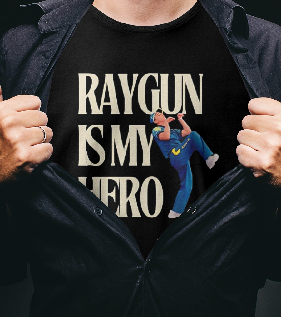 Raygun Is My Hero Pitching Pose T-Shirt
