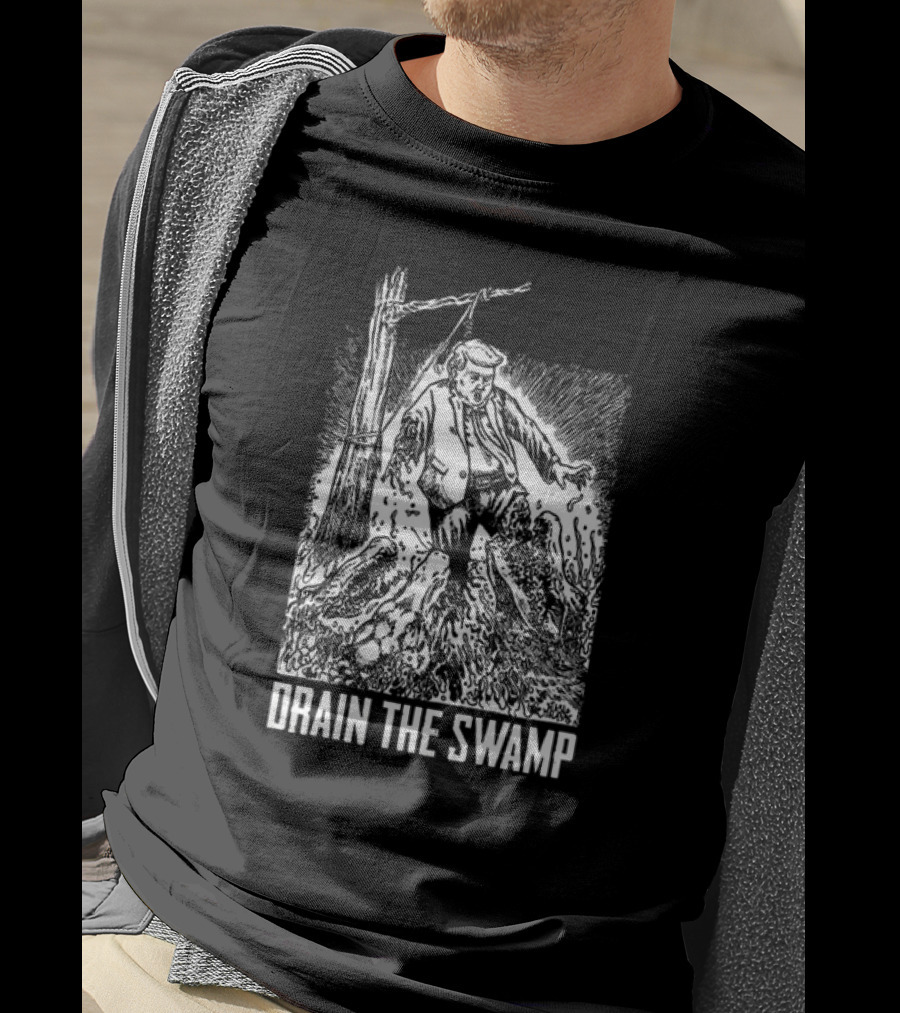Drain The Swamp – Diablo Macabre Political Cartoon T-Shirt