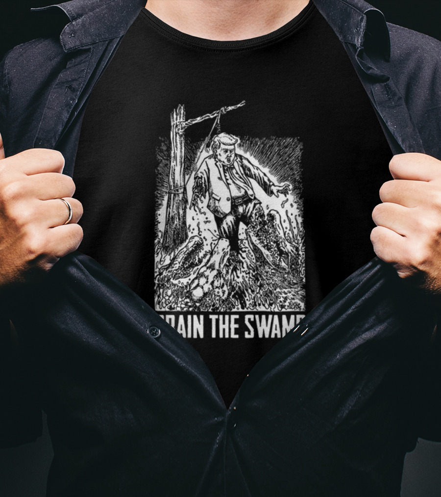 Drain The Swamp – Diablo Macabre Political Cartoon T-Shirt