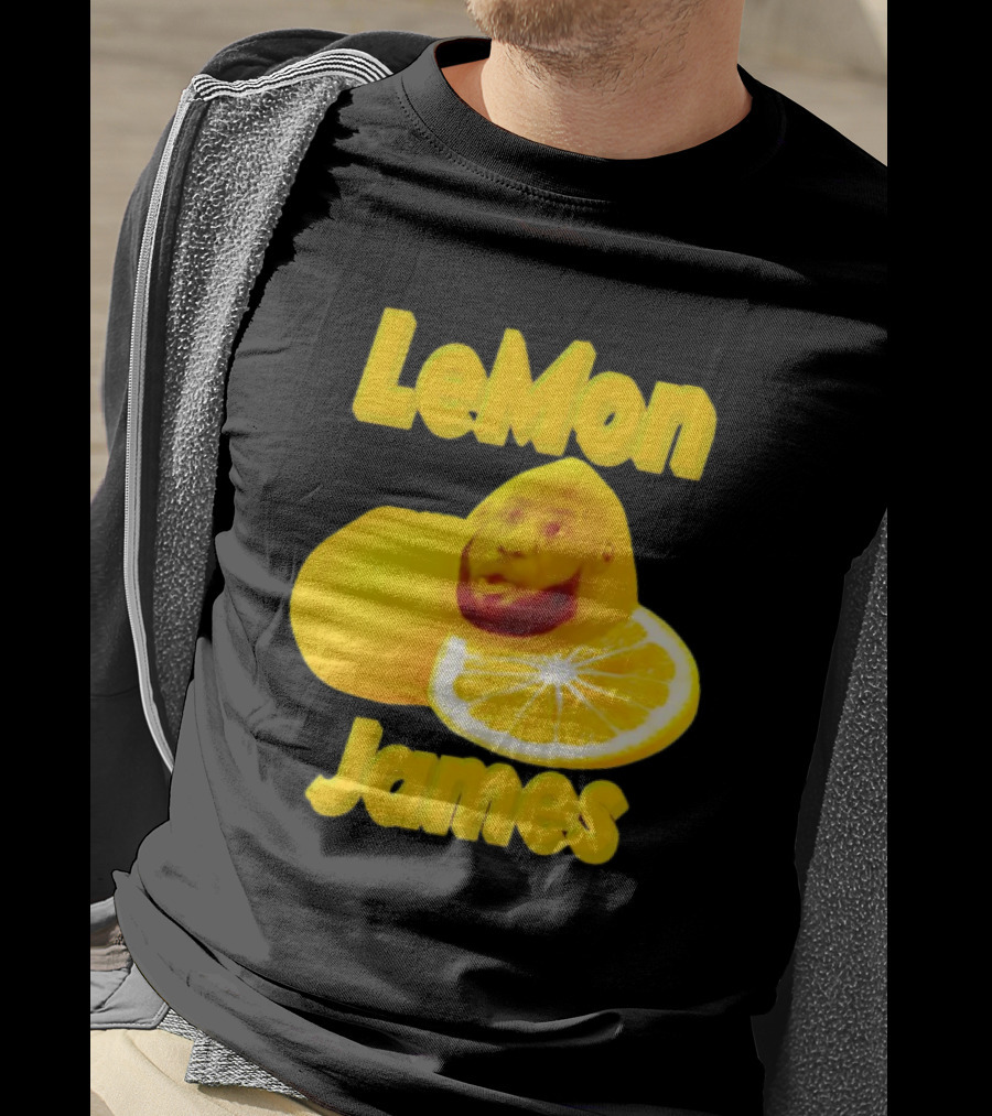 LeMon James Lebron James Face On Lemon T-Shirt