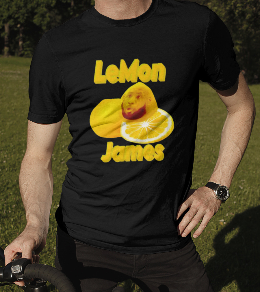 LeMon James Lebron James Face On Lemon T-Shirt
