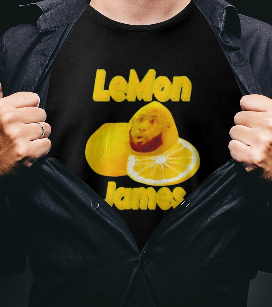 LeMon James Lebron James Face On Lemon T-Shirt