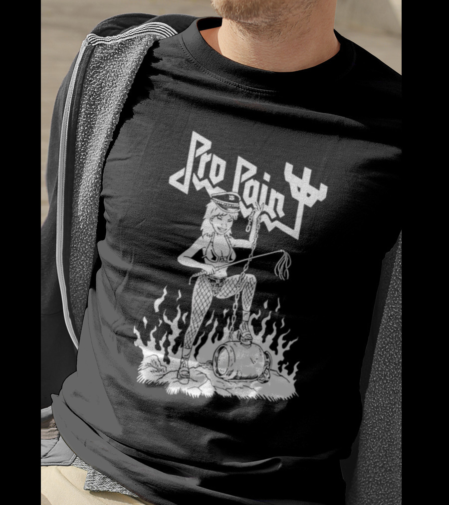 Pro Pain Diablo Macabre Chain And Flames T-Shirt