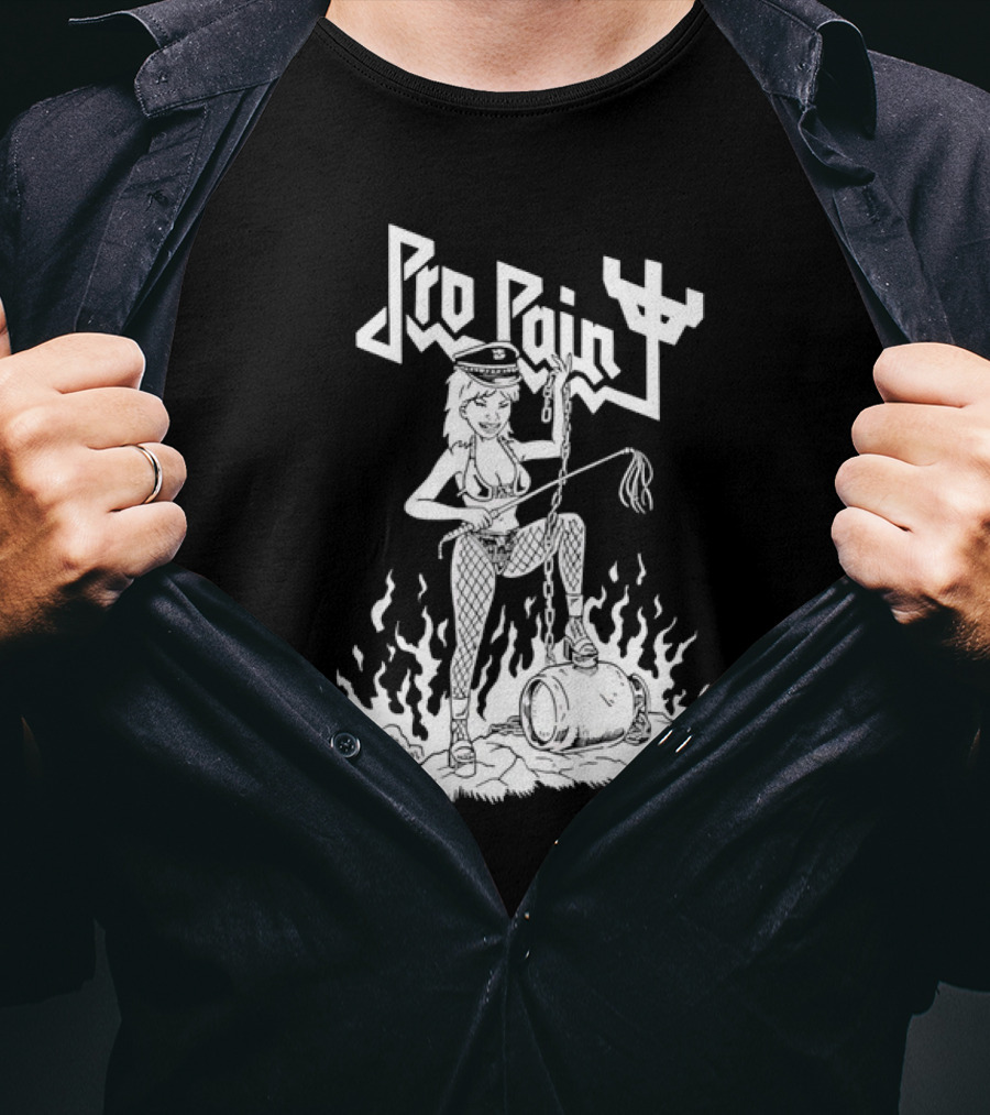 Pro Pain Diablo Macabre Chain And Flames T-Shirt