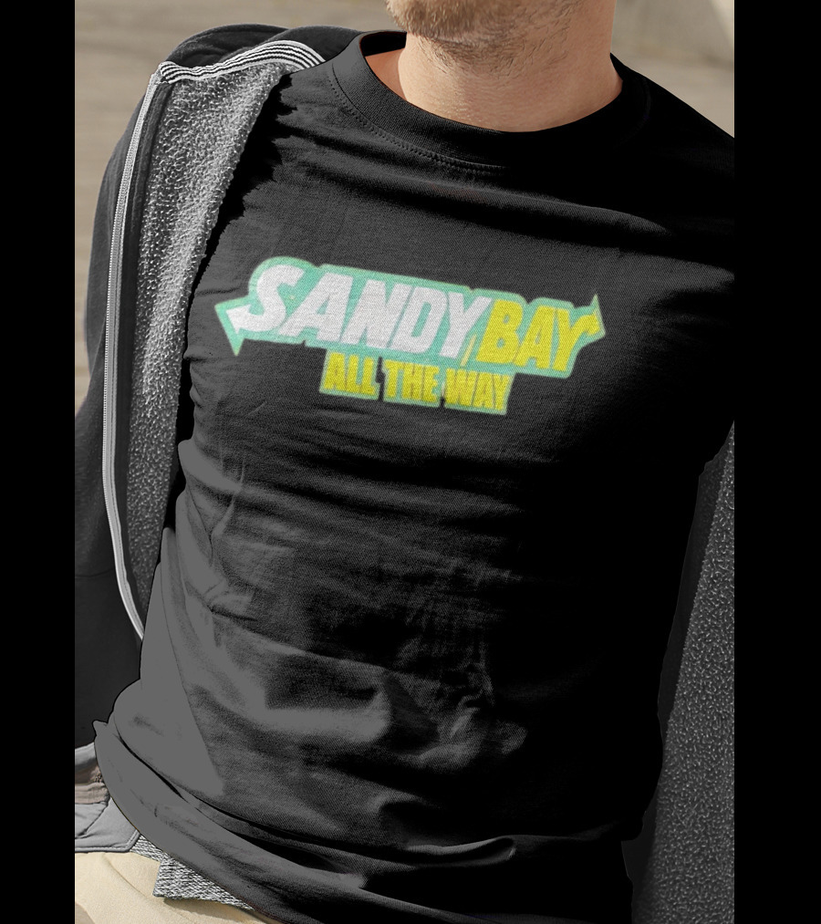 Sandy Bay All The Way Retro Block Text T-Shirt
