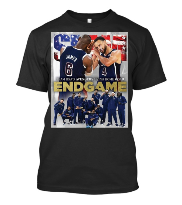 Slam James Stephen Team USA's Avengers Bring Home Gold Endgame T-Shirt