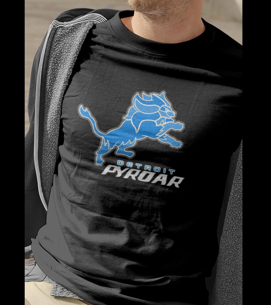 Detroit Pyroar Pokemon Football T-Shirt
