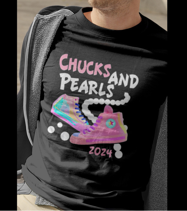 Chucks And Pearls 2024 Kamala I Understand The Assignment I'm With Her T-Shirt