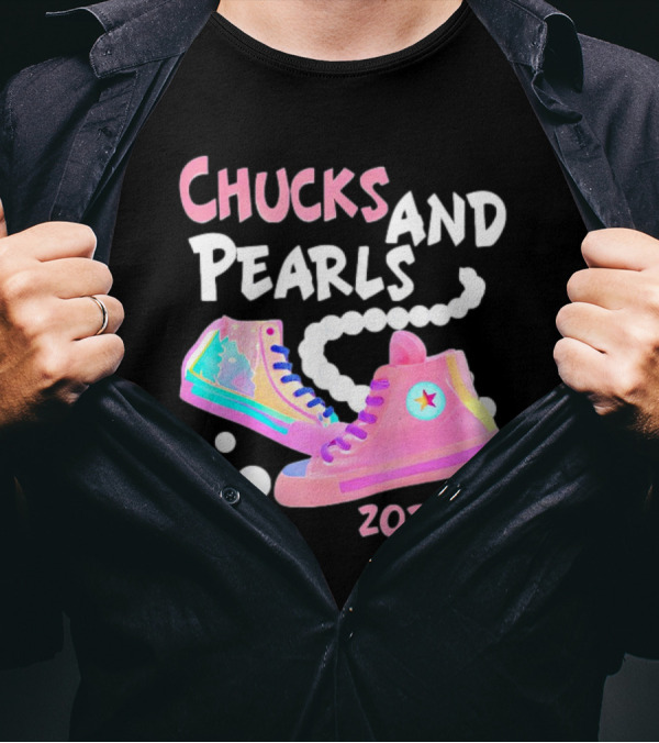 Chucks And Pearls 2024 Kamala I Understand The Assignment I'm With Her T-Shirt
