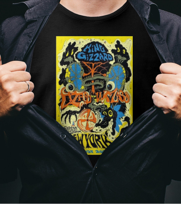 King Gizzard Lizard Wizard Forest Hills Stadium New York 17 August T-Shirt