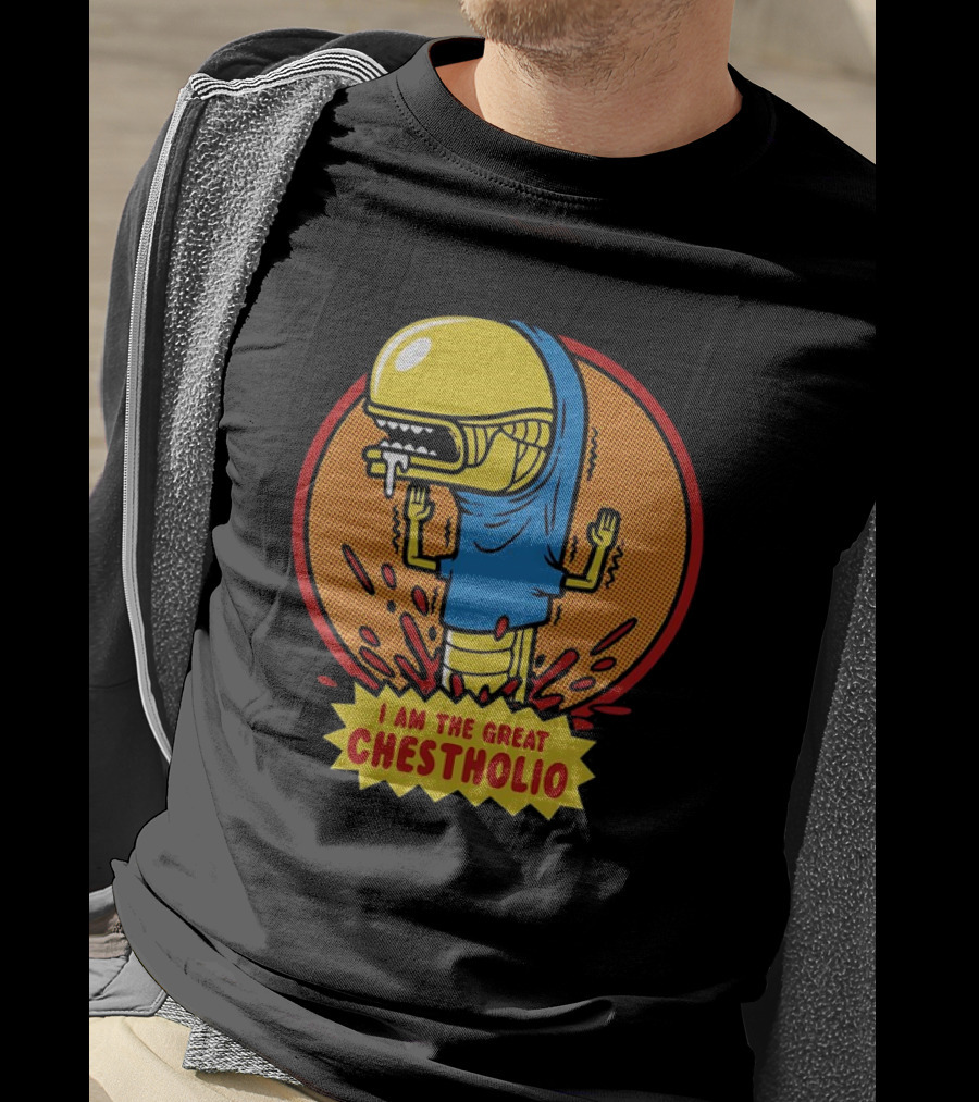 Alien Romulus Chestburster Beavis I Am The Great Chestholio T-Shirt