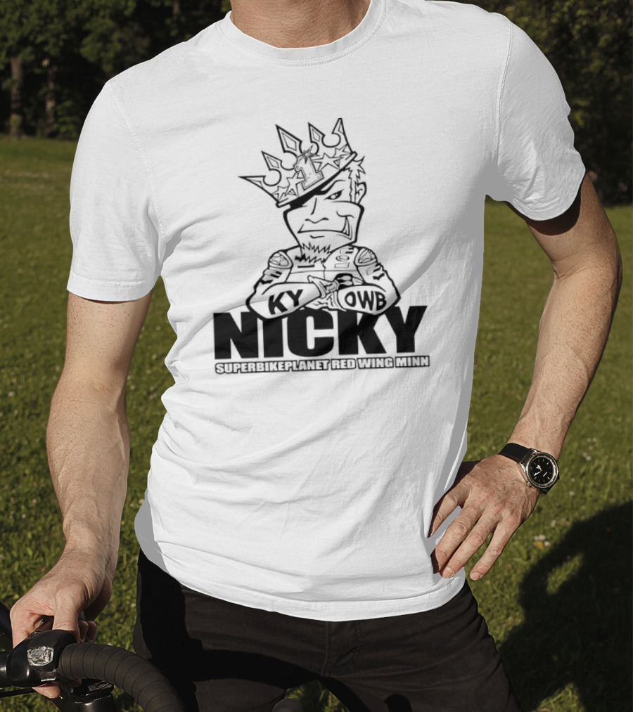 Nicky KY OWB Superbikeplanet Red Wing Minn T-Shirt