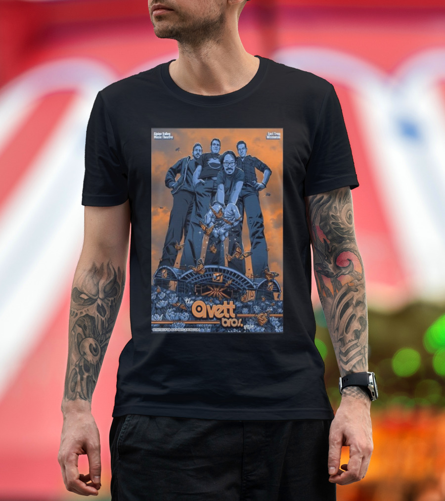 The Avett Bros Alpine Valley Music Theatre East Troy Wisconsin August 18 T-Shirt