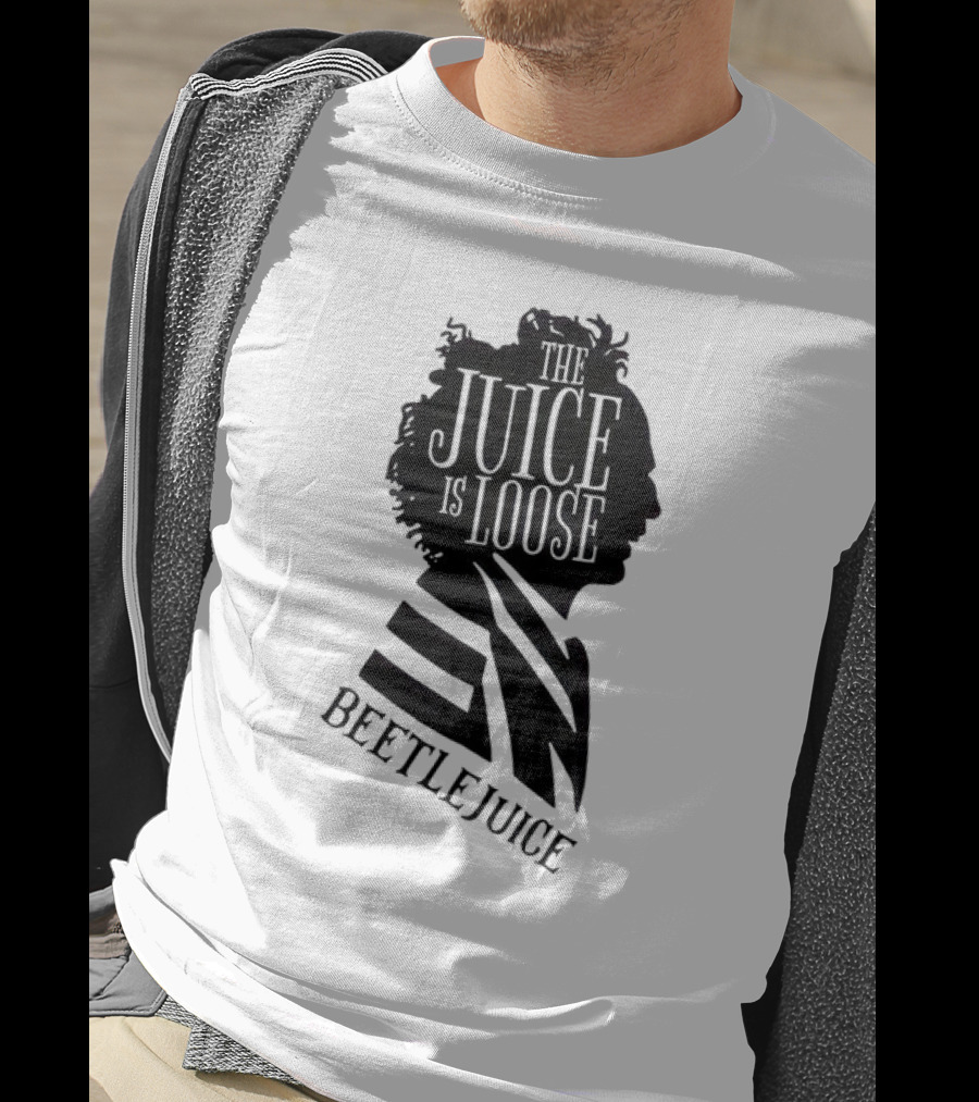 Beetlejuice The Juice Is Loose Silhouette Profile T-Shirt
