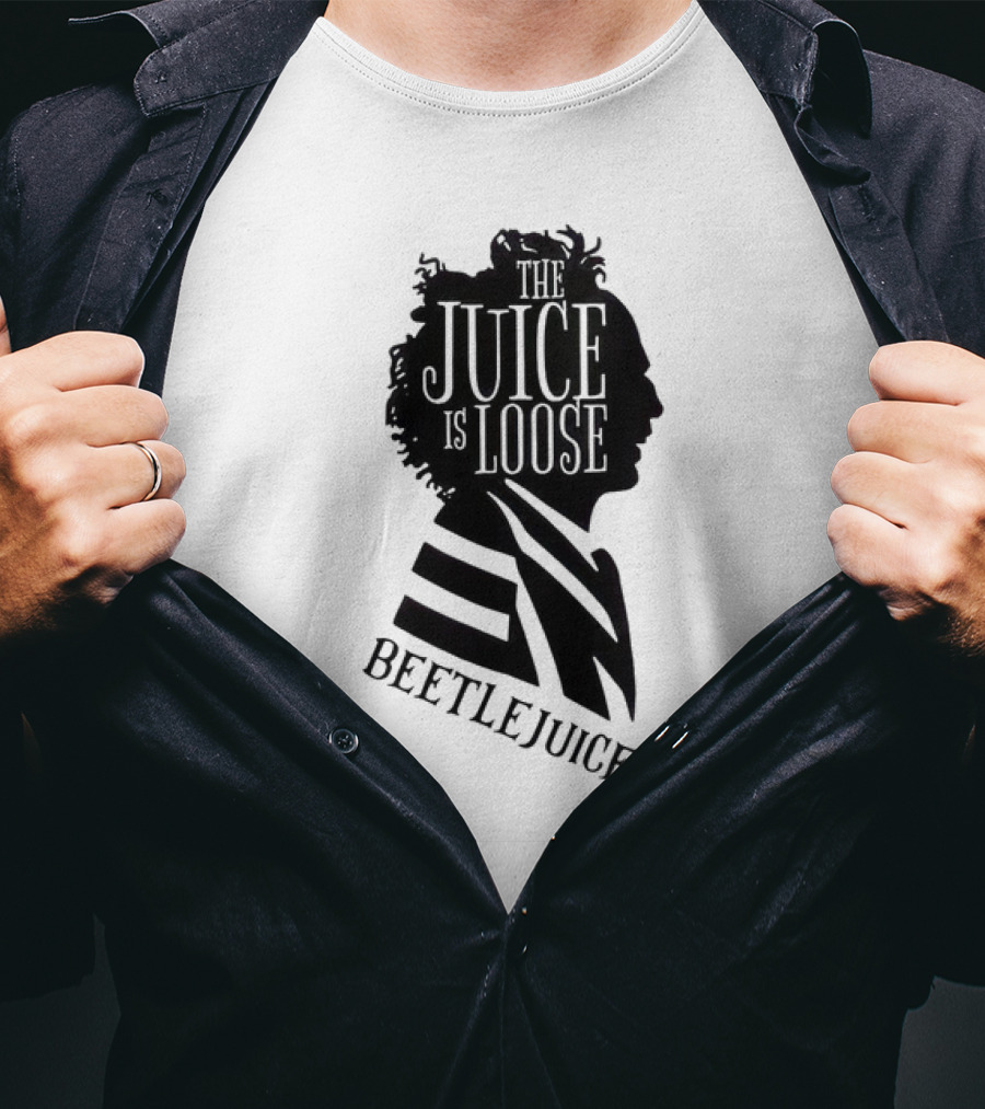 Beetlejuice The Juice Is Loose Silhouette Profile T-Shirt