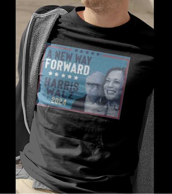 A New Way Forward Harris Walz 2024 Stars T-Shirt