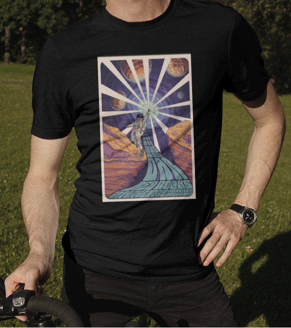 O.A.R Red Rocks Amphitheatre Morrison CO Aug 18 2024 Psychedelic Journey Space Astronaut Planets T-Shirt