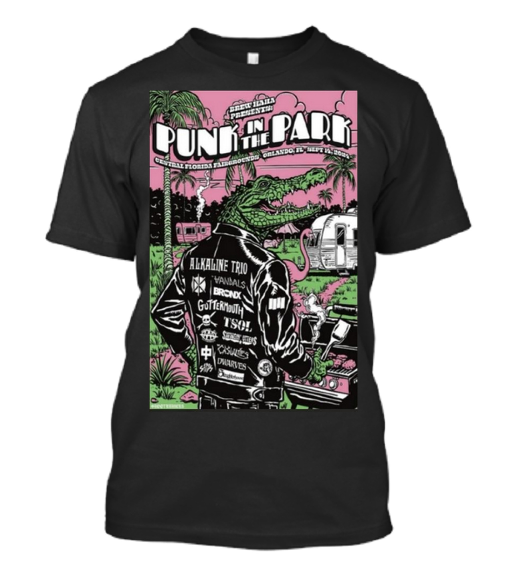Punk In The Park Central Florida Fairgrounds Alkaline Trio Vandals Orlando Sep 14 T-Shirt