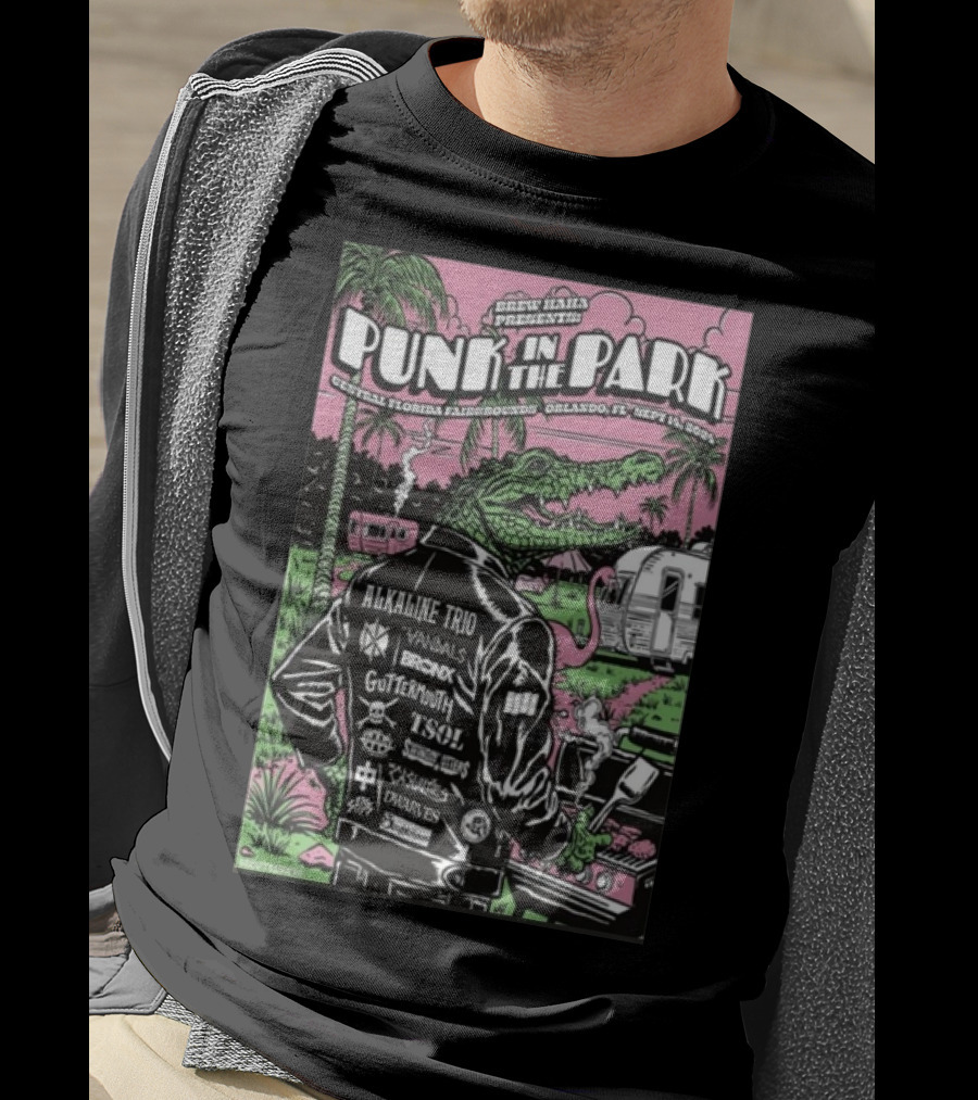 Punk In The Park Central Florida Fairgrounds Alkaline Trio Vandals Orlando Sep 14 T-Shirt