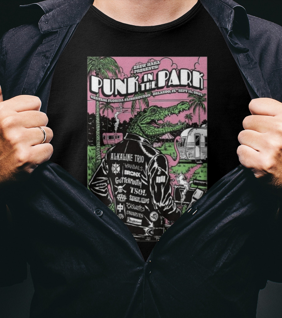 Punk In The Park Central Florida Fairgrounds Alkaline Trio Vandals Orlando Sep 14 T-Shirt