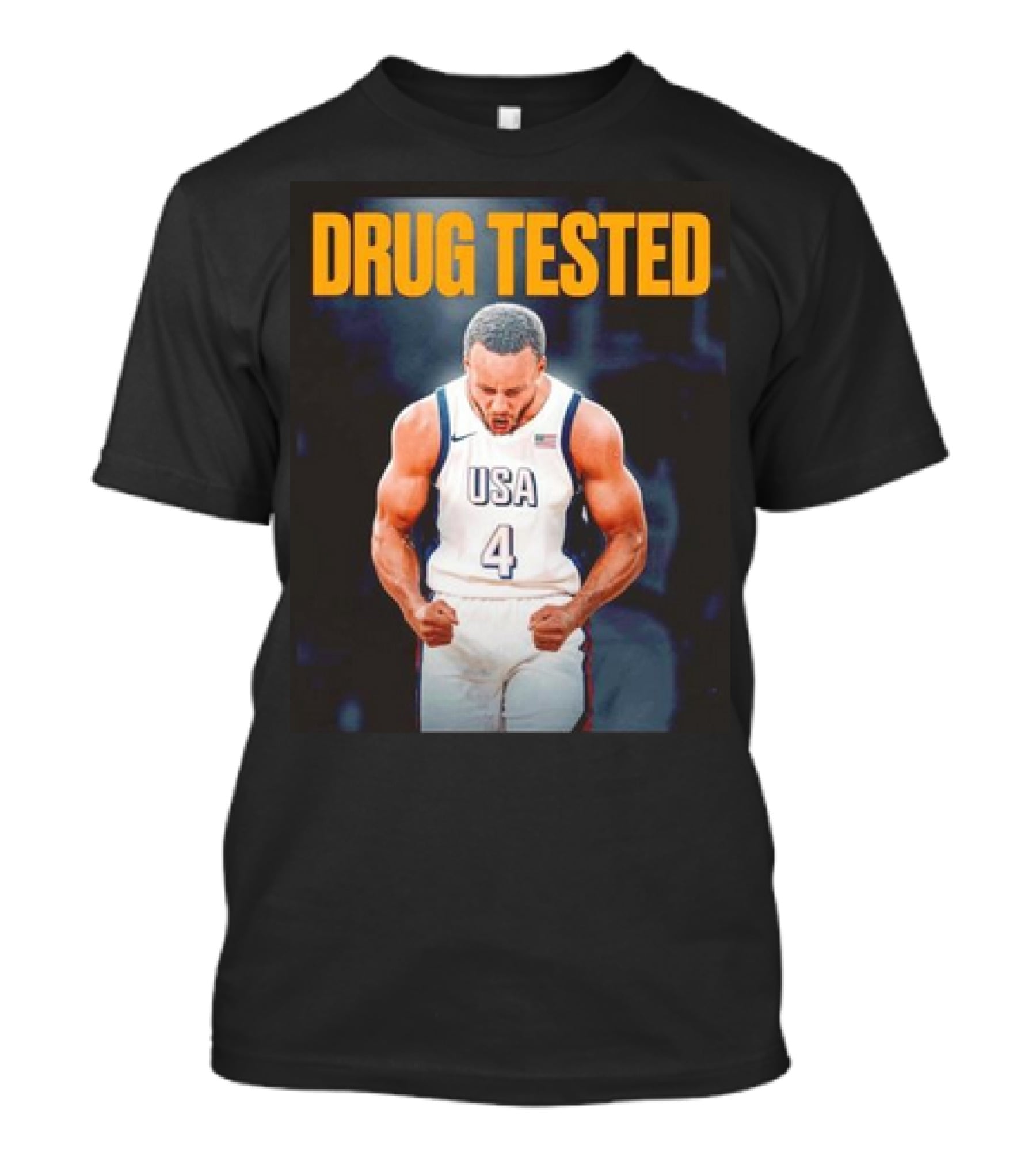 Stephen Curry USA Basketball Drug Tested Gold Medal Performance T-Shirt