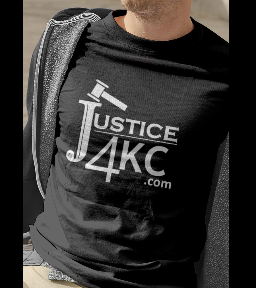 Justice 4KC .com Logo With Gavel T-Shirt