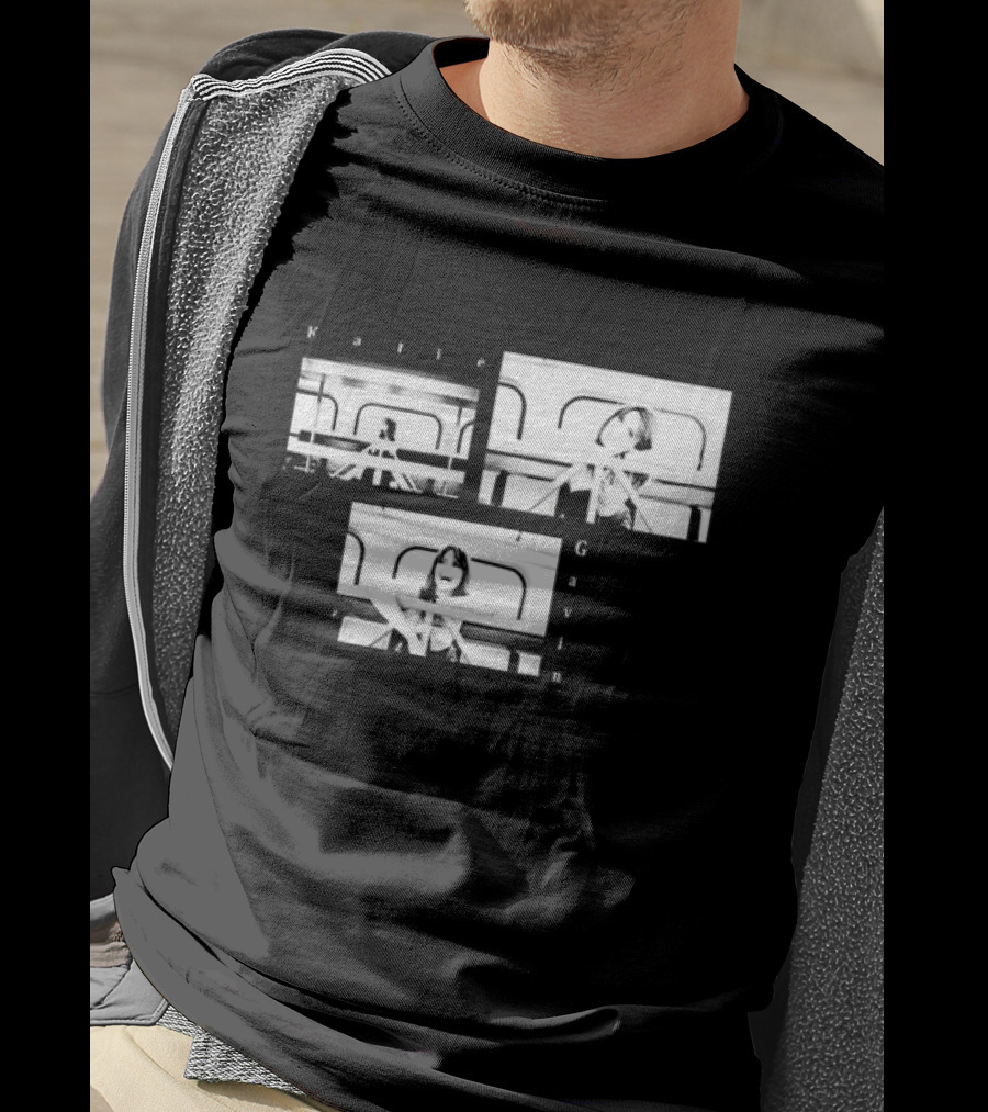 Katie Gavin Black And White Photo Triptych T-Shirt
