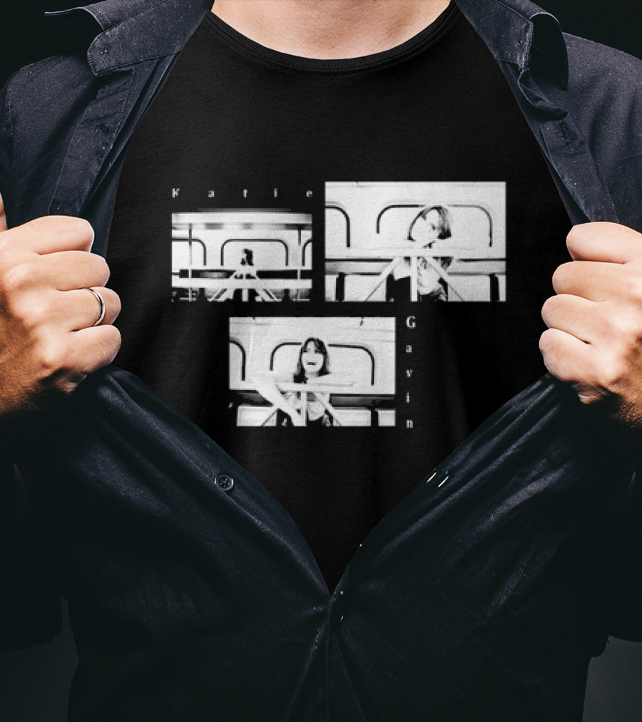 Katie Gavin Black And White Photo Triptych T-Shirt
